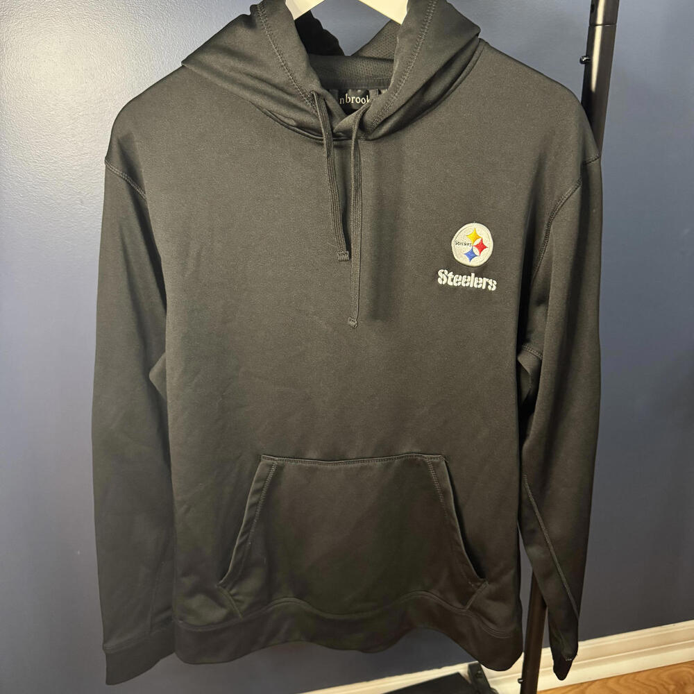 Pittsburgh Steelers, Dunbrooke NFL Pullover Hoodie, Black, Mens Large